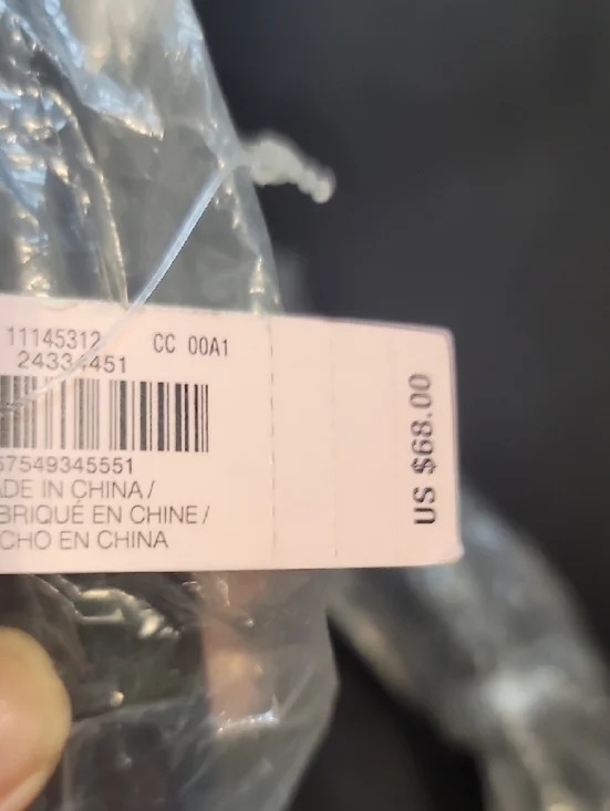 Victoria's Secret Black Sequin Logo Stripe Tote - Picture 7 of 7